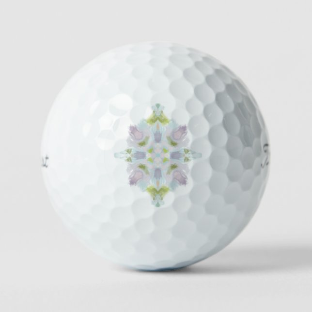 Lavendel Abstrakt Golfball (Vorderseite)