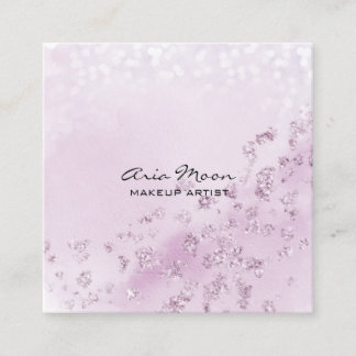 Lavendel Abstrakt Square Business Card Quadratische Visitenkarte