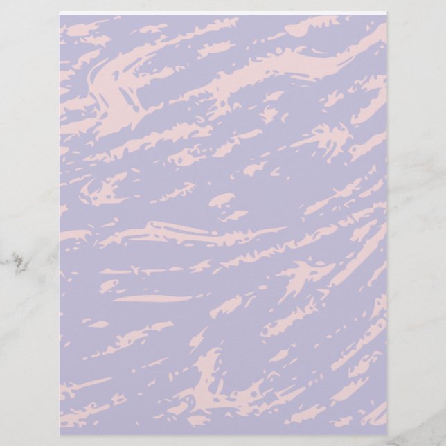 Lavendel Abstrakte Scrapbooks (Vorderseite)