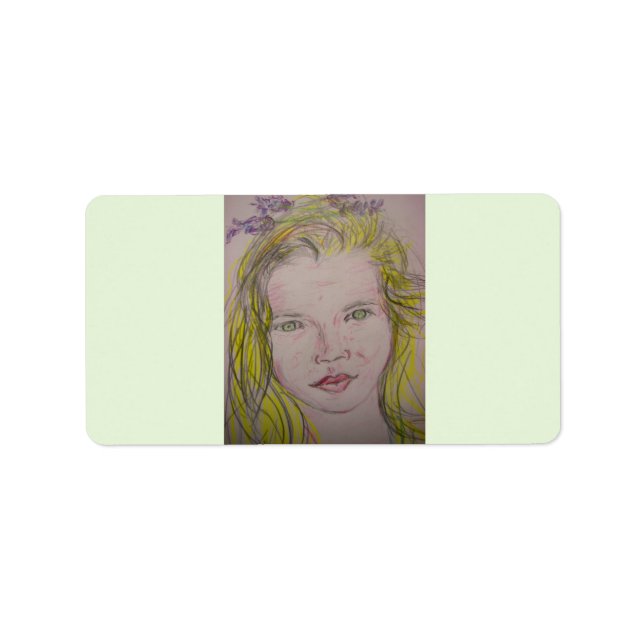 Lavendel Adressaufkleber (Vorne)