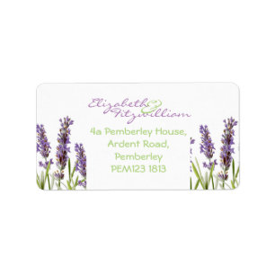 Lavendel-Adressen-Etikett Adressaufkleber