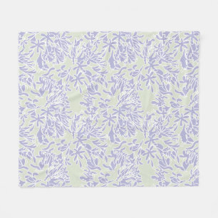 Lavendel Agapanthus-Blüten-Salbei grün Fleecedecke