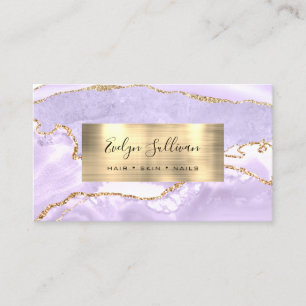Lavendel Agate Business Card Visitenkarte