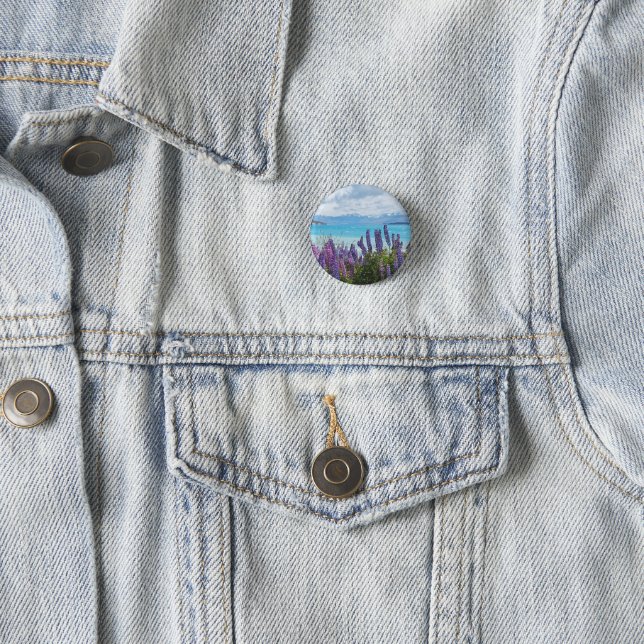 Lavendel am Seeufer Button (Beispiel)
