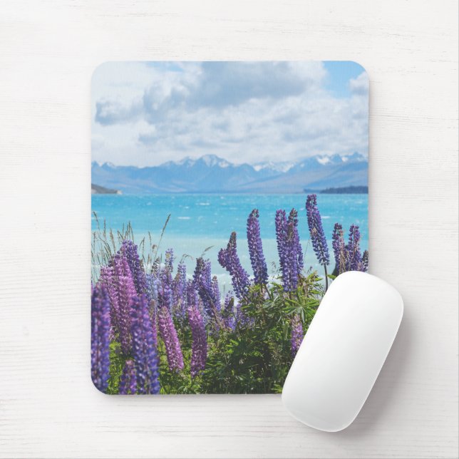 Lavendel am Seeufer Mousepad (Mit Mouse)