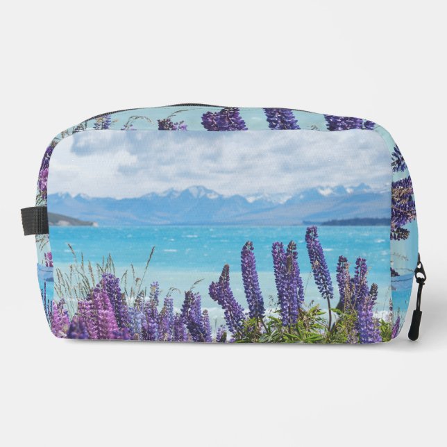 Lavendel am Seeufer Waschbeutel (Vorderseite)