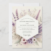 Lavendel-Aquarell-Wiesenhochzeit