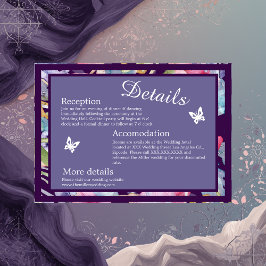 Lavendel Aquarell Wildblume Grünpflanzen Begleitkarte