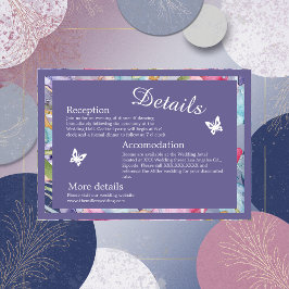 Lavendel Aquarell Wildblume Grünpflanzen Begleitkarte