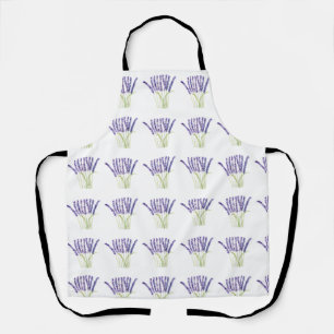 Lavendel Aquarellfarben Blume Blütenviolett lila Schürze