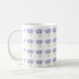 Lavendel Aquarellmuster Kräuterviolett Kaffeetasse