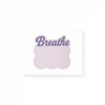 Lavendel-„Atme“-Wolken-Notizzettel