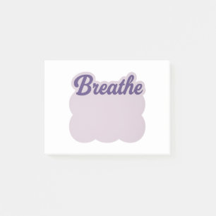Lavendel-„Atme“-Wolken-Notizzettel Post-it Klebezettel