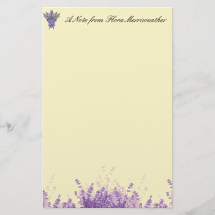 Lavendel auf Pergament Briefpapier