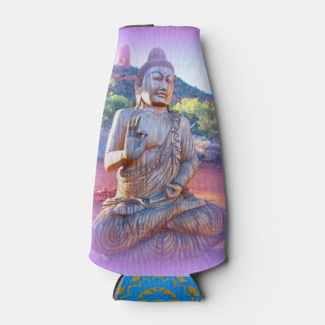 Lavendel-aura-Buddha Flaschenkühler (Vorderseite)