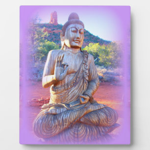 Lavendel-aura-Buddha Fotoplatte