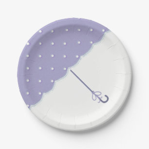Lavendel Baby Duschpapierplatte Pappteller