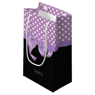 Lavendel-Band und Tupfen Kleine Geschenktüte