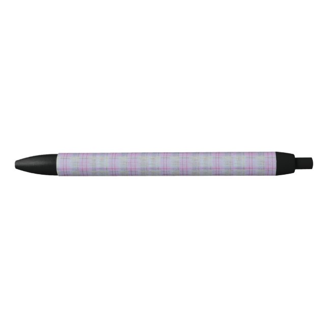 Lavendel Barfuß Karo  Kugelschreiber (Vorderseite)