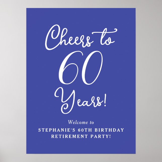 Lavendel bejubelt 60 Jahre Party für die Altersvor Poster (Vorne)