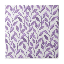 Lavendel-Blätter Fliese
