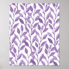 Lavendel-Blätter Poster