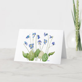 Lavendel Blue Violets Osterkarte Feiertagskarte