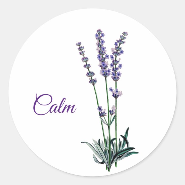 Lavendel Blume Calm Sticker (Vorderseite)