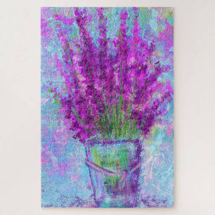 Lavendel Blume - Frühjahr - Abstrakte Kunstmalerei