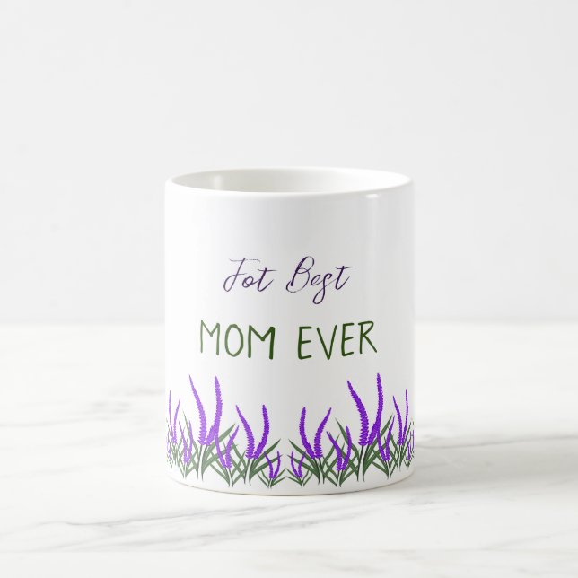 Lavendel-Blume Kaffeetasse (Mittel)