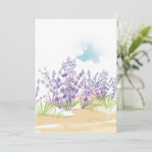 Lavendel-Blume Karte