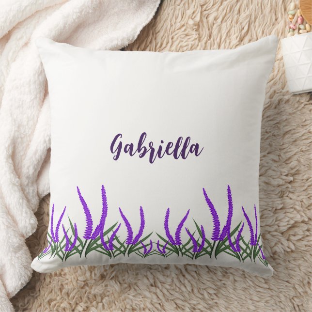 Lavendel-Blume Kissen (Decke)