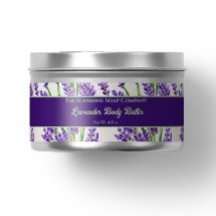 Lavendel Blume Kosmetik Jar Label