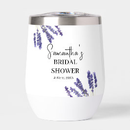 Lavendel Blume Lila Aquarellfarben-Brautparty