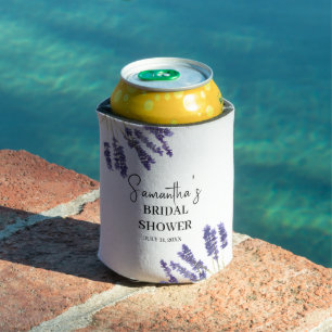 Lavendel Blume Lila Aquarellfarben-Brautparty Dosenkühler