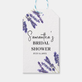 Lavendel Blume Lila Aquarellfarben-Brautparty Geschenkanhänger