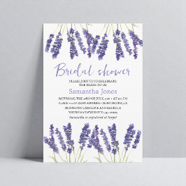 Lavendel Blume Lila Brautparty Einladung