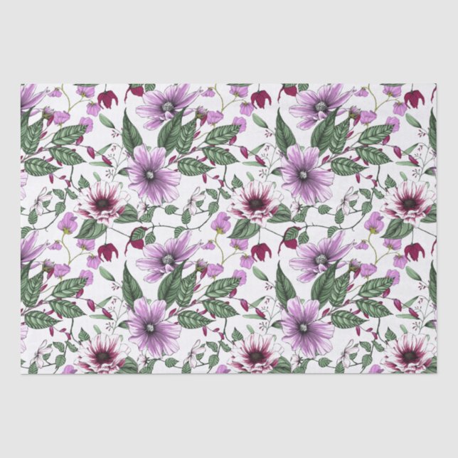 Lavendel-Blume nahtlos Seidenpapier (Vorderseite)