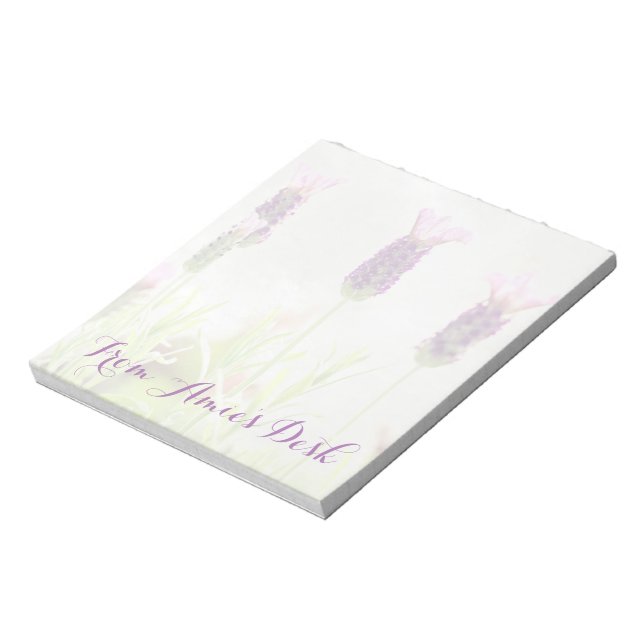 Lavendel-Blume Notizblock (Rotiert)