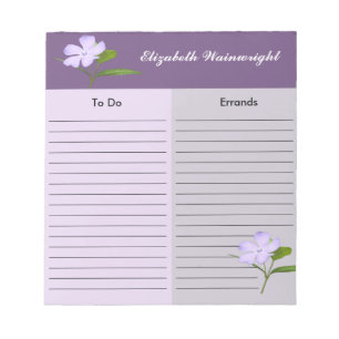 Lavendel-Blume Notizblock