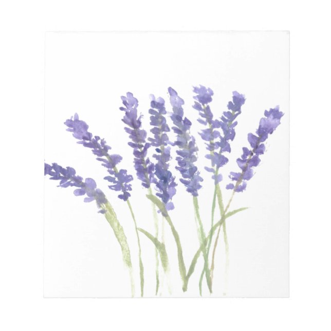 Lavendel-Blume Notizblock (Vorderseite)
