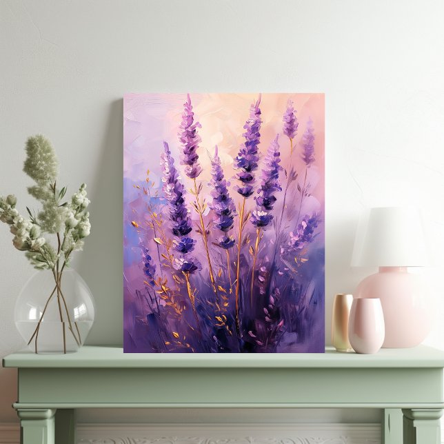 Lavendel Blume Ölgemälde Leinwanddruck (Von Creator hochgeladen)
