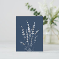 Lavendel-Blume Postkarte