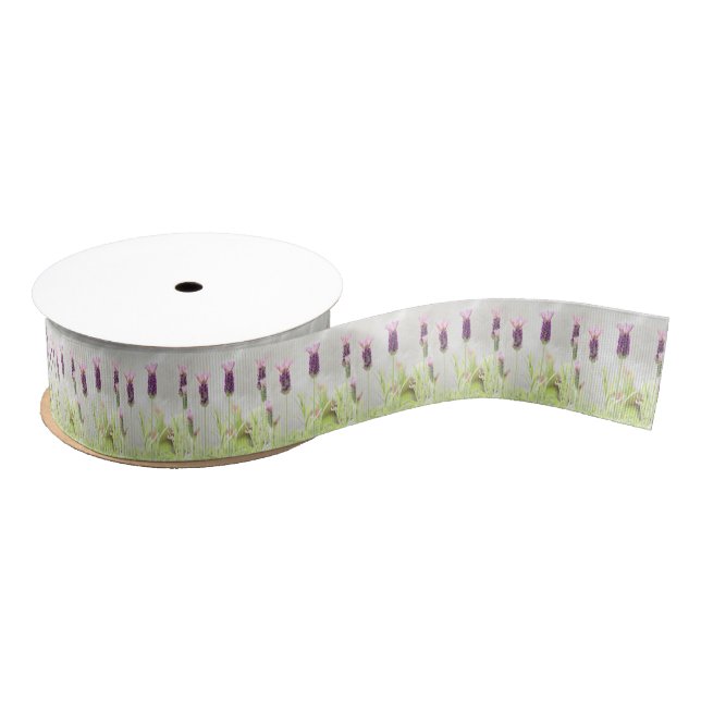 Lavendel-Blume Ripsband (Spule)