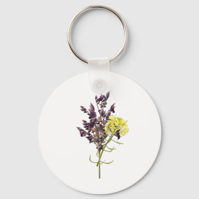 Lavendel-Blume Schlüsselanhänger (Vorderseite)
