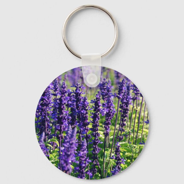 Lavendel-Blume Schlüsselanhänger (Vorderseite)