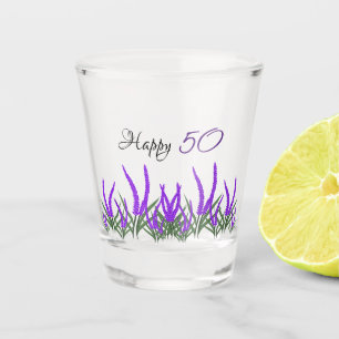 Lavendel-Blume Schnapsglas