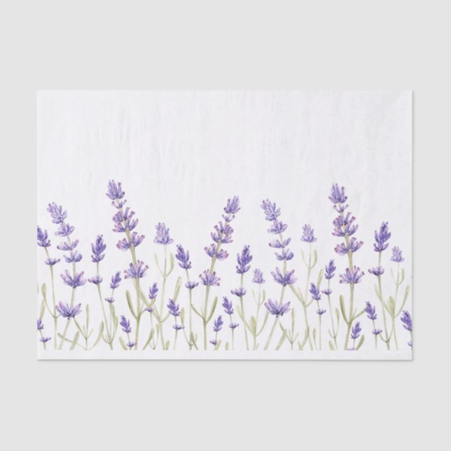 Lavendel-Blume Seidenpapier (Vorderseite)