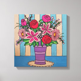 Lavendel-Blume Stretched Canvas Print Leinwanddruck
