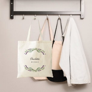 Lavendel-Blume Tragetasche